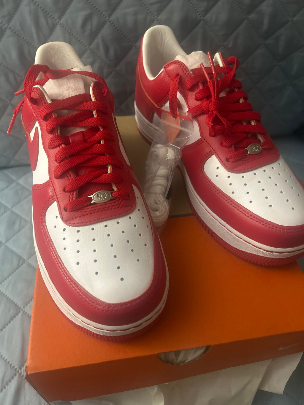 Nike Air Force 1 Low x Terror Squad White University Red Size 9.5