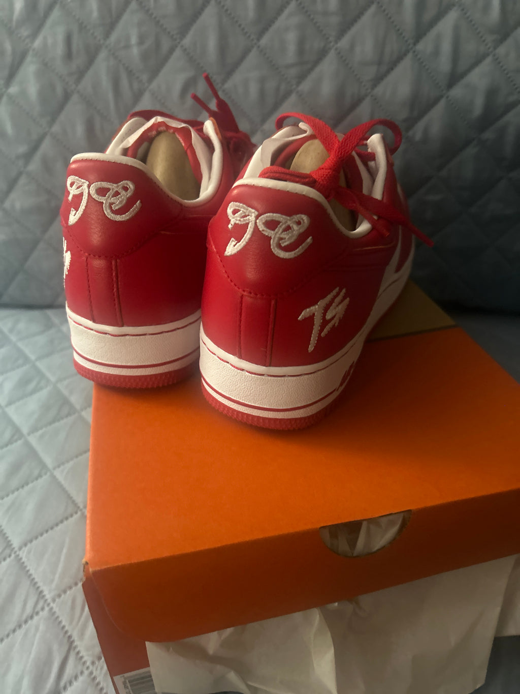 Nike Air Force 1 Low x Terror Squad White University Red Size 9.5