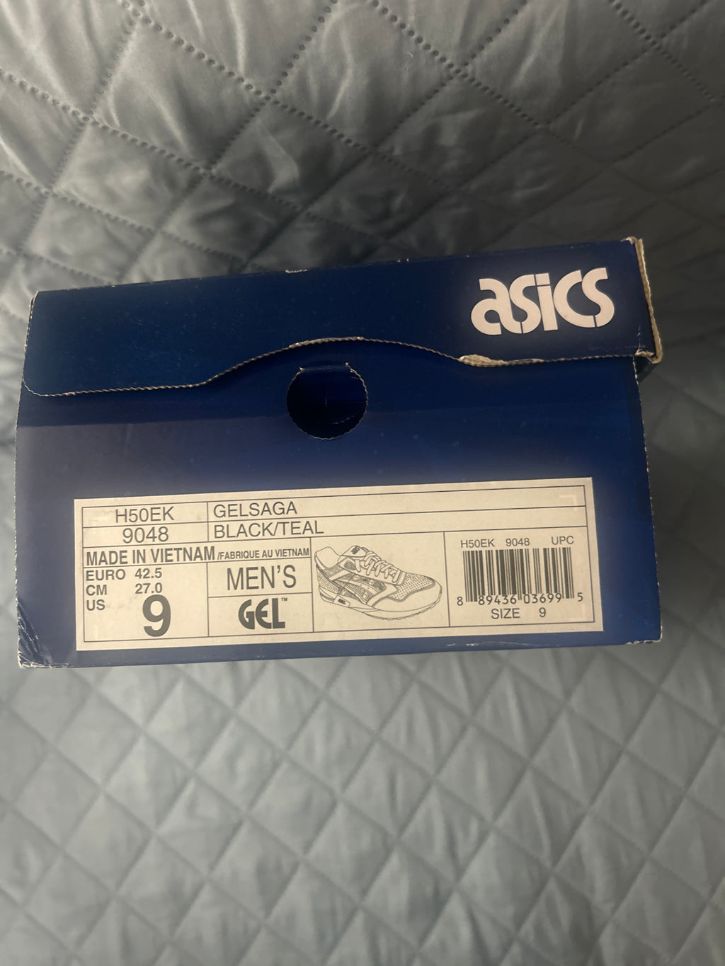 ASICS Gel-Saga Diamond Supply Co x Ronnie Fieg Aqua Blue Black Size 9