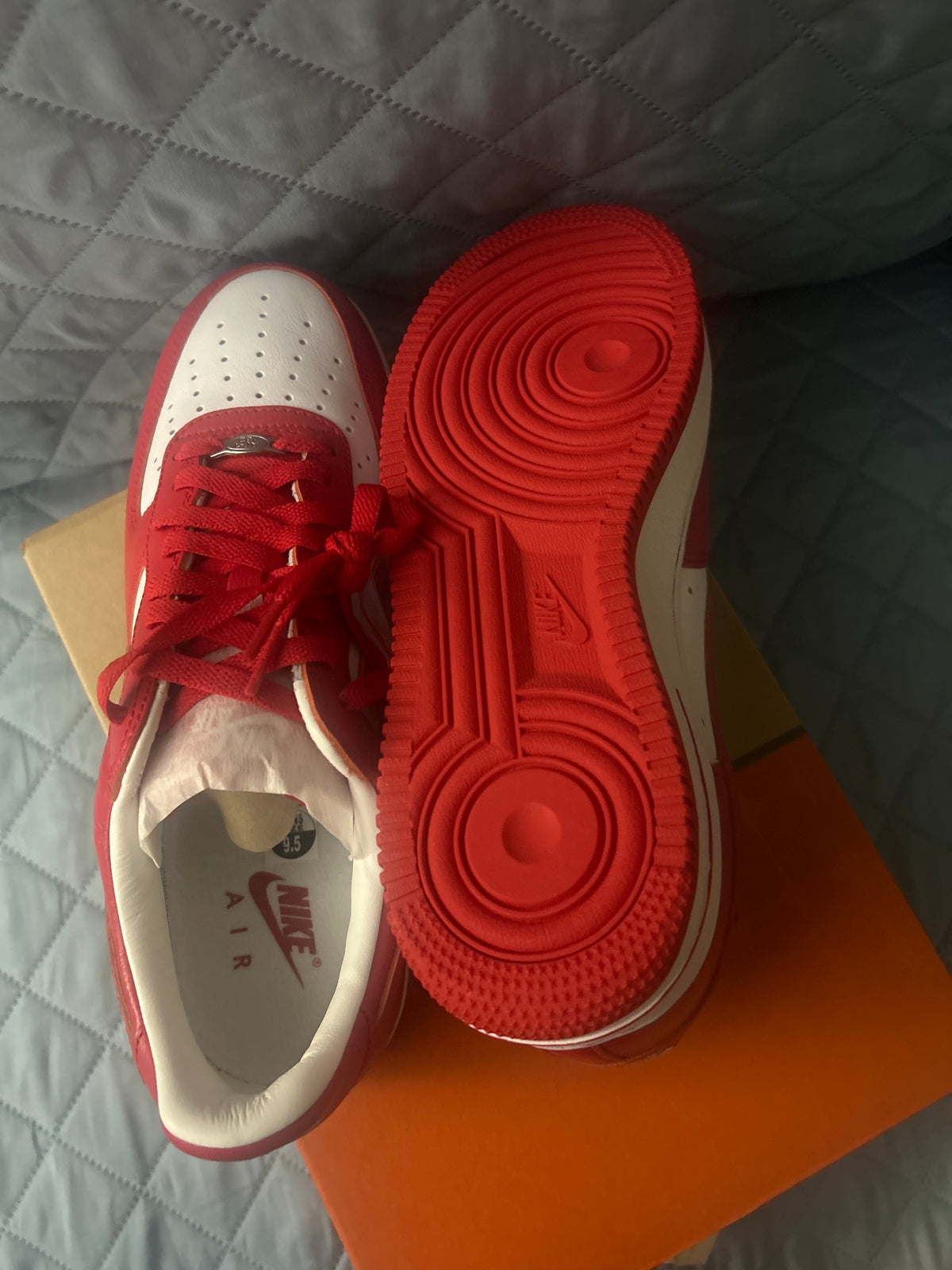 Nike Air Force 1 Low x Terror Squad White University Red Size 9.5