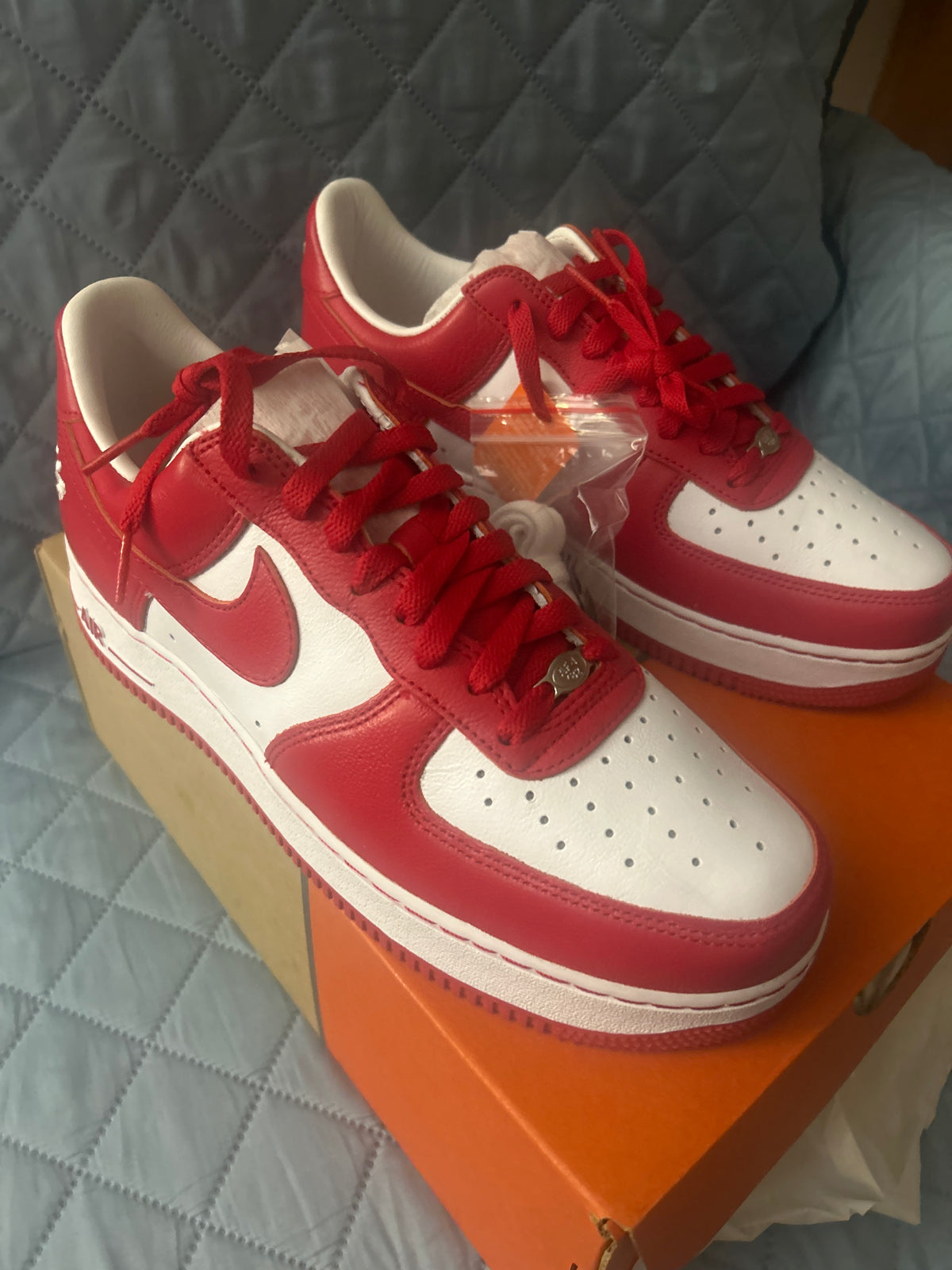 Nike Air Force 1 Low x Terror Squad White University Red Size 9.5