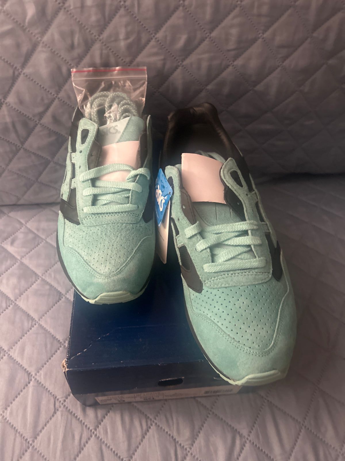 ASICS Gel-Saga Diamond Supply Co x Ronnie Fieg Aqua Blue Black Size 9