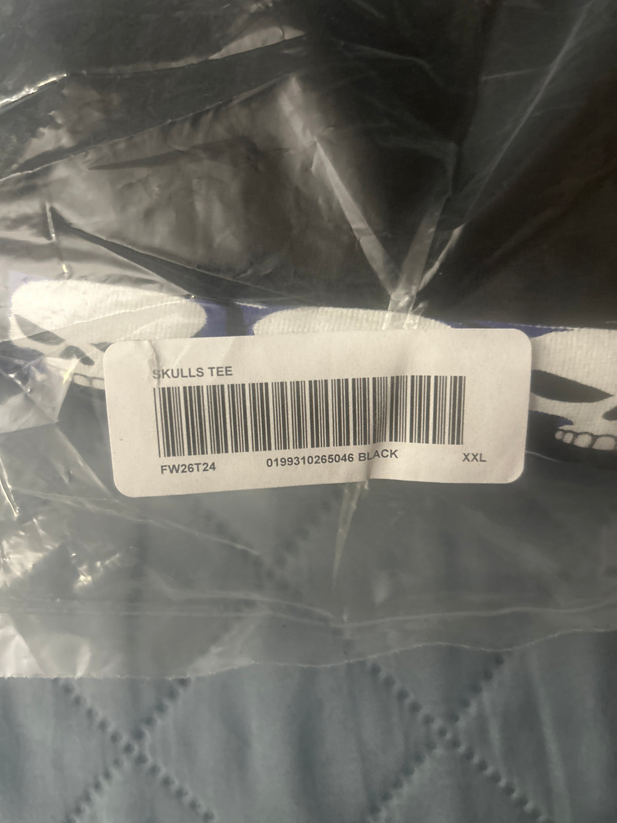 Supreme Skulls Spellout Tee Black XXL