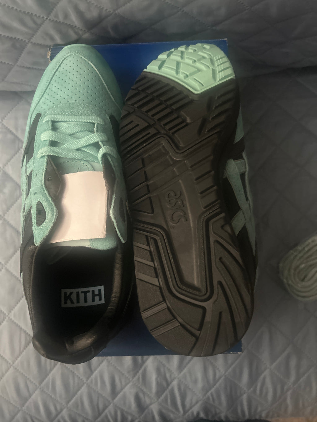 ASICS Gel-Saga Diamond Supply Co x Ronnie Fieg Aqua Blue Black Size 9