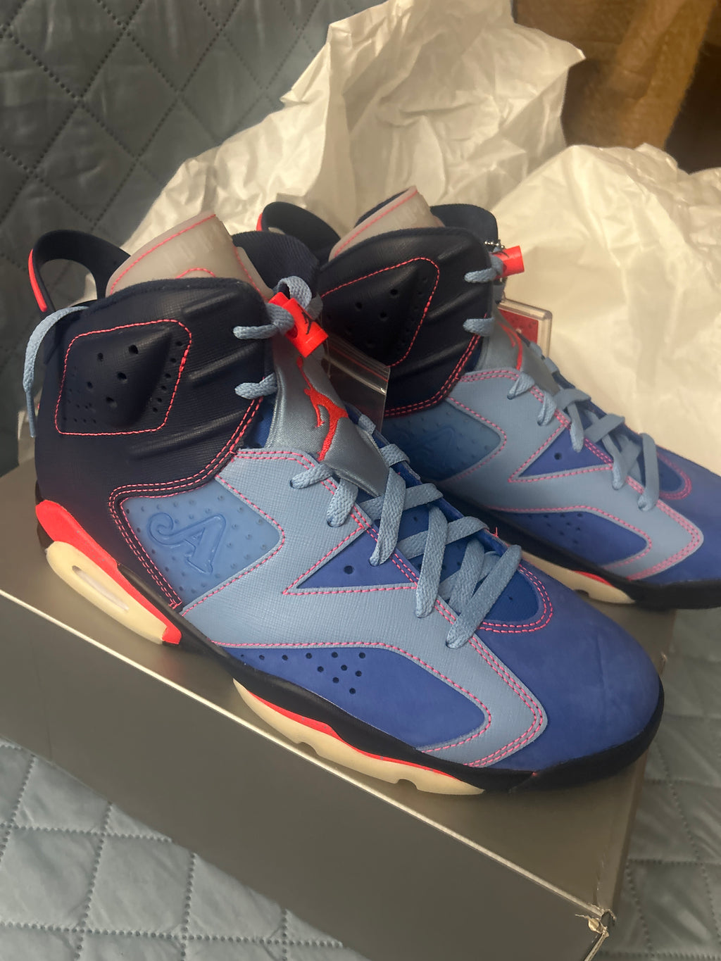 Jordan 6 Retro Awake NY Midnight Navy Size 10.5