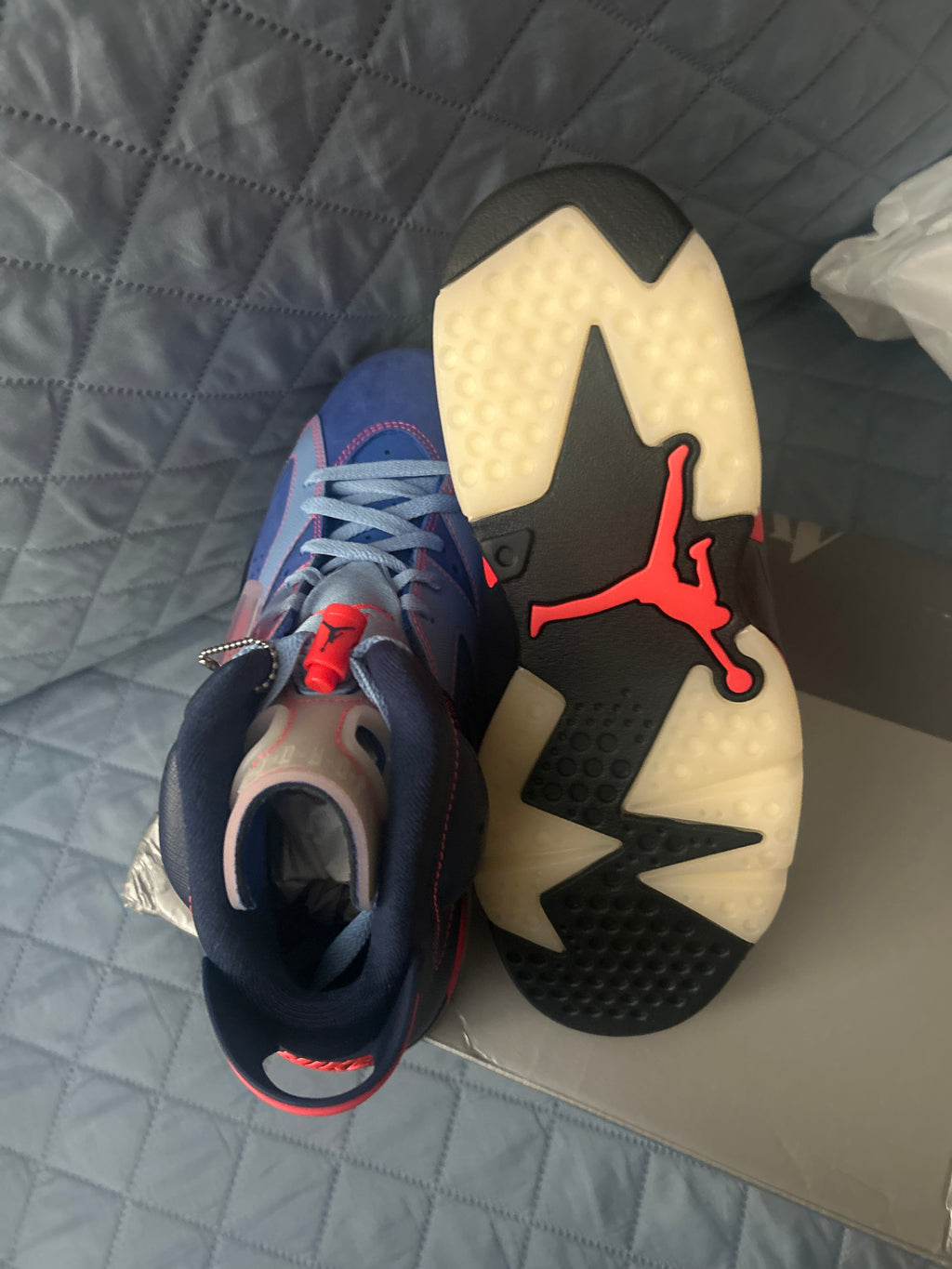 Jordan 6 Retro Awake NY Midnight Navy Size 8.5