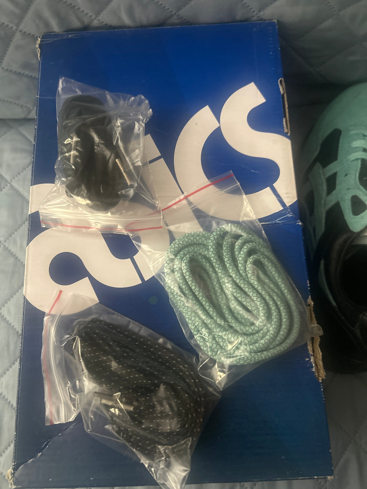 ASICS Gel-Saga Diamond Supply Co x Ronnie Fieg Aqua Blue Black Size 9