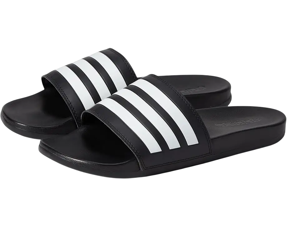 Adidas Adilette 3 Stripe Slides Black - 8