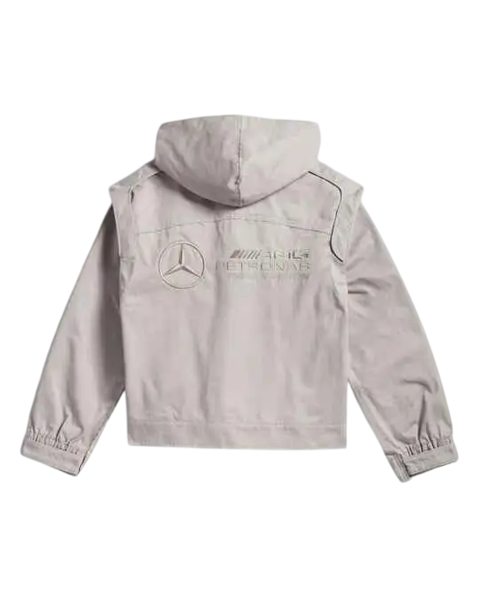 Adidas x Bad Bunny x Mercedes AMG Petronas Formula One Team Zip Up Jacket Clear Granite - M