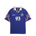 Adidas x BAPE Flame Jersey Short Sleeve Polo Blue - Jerseys