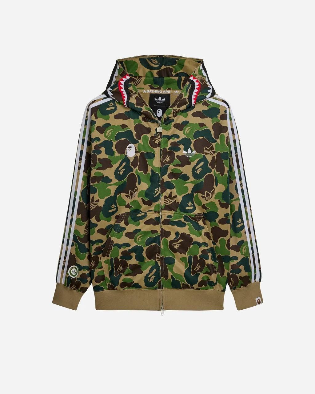 Adidas x BAPE Track Shark Hoodie Camo - Hoodies