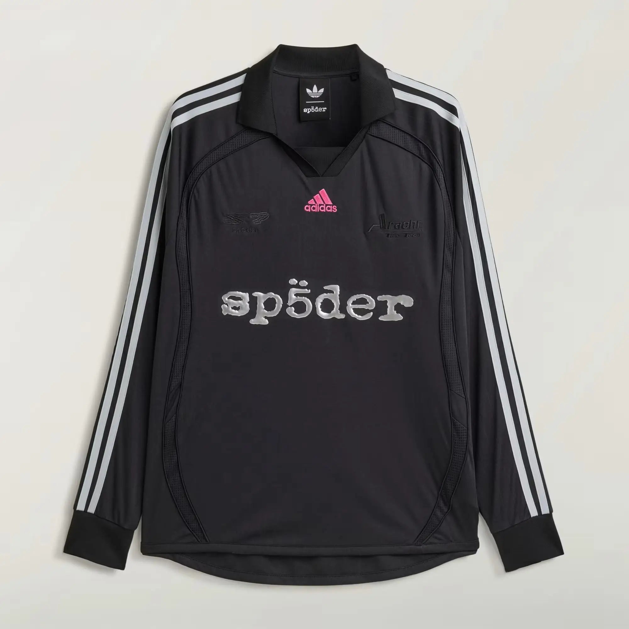 Adidas x Sp5der Long Sleeve Soccer Jersey Black Large