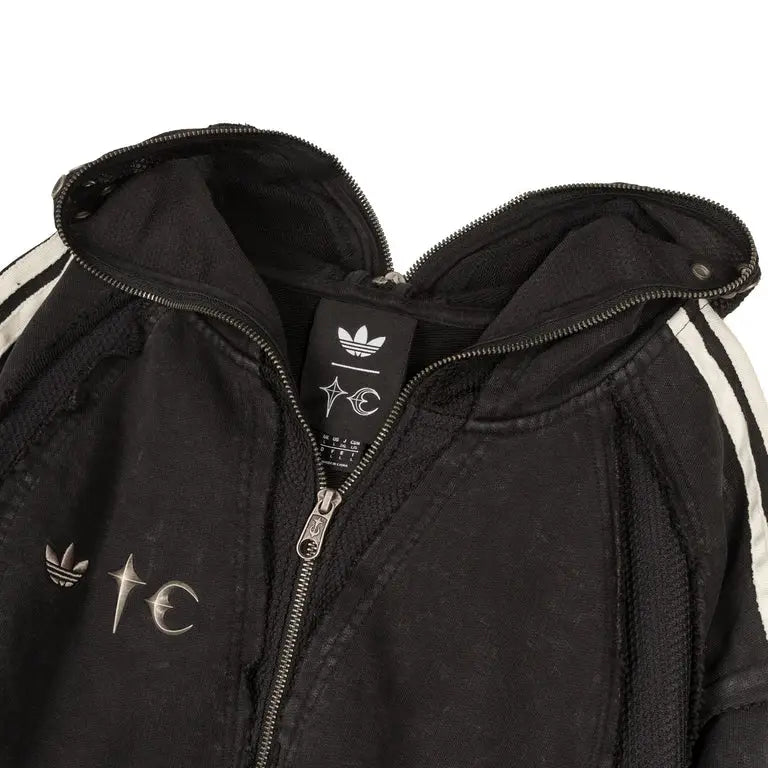 Adidas x Thug Club Teamgeist Zip Up Hoodie Black - Hoodies