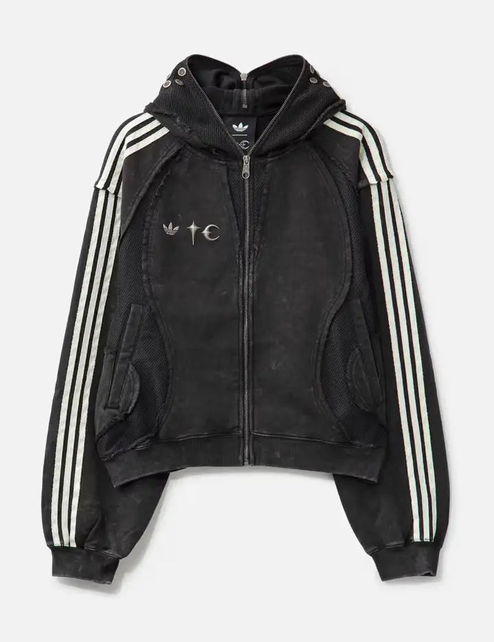 Adidas x Thug Club Teamgeist Zip Up Hoodie Black - Hoodies