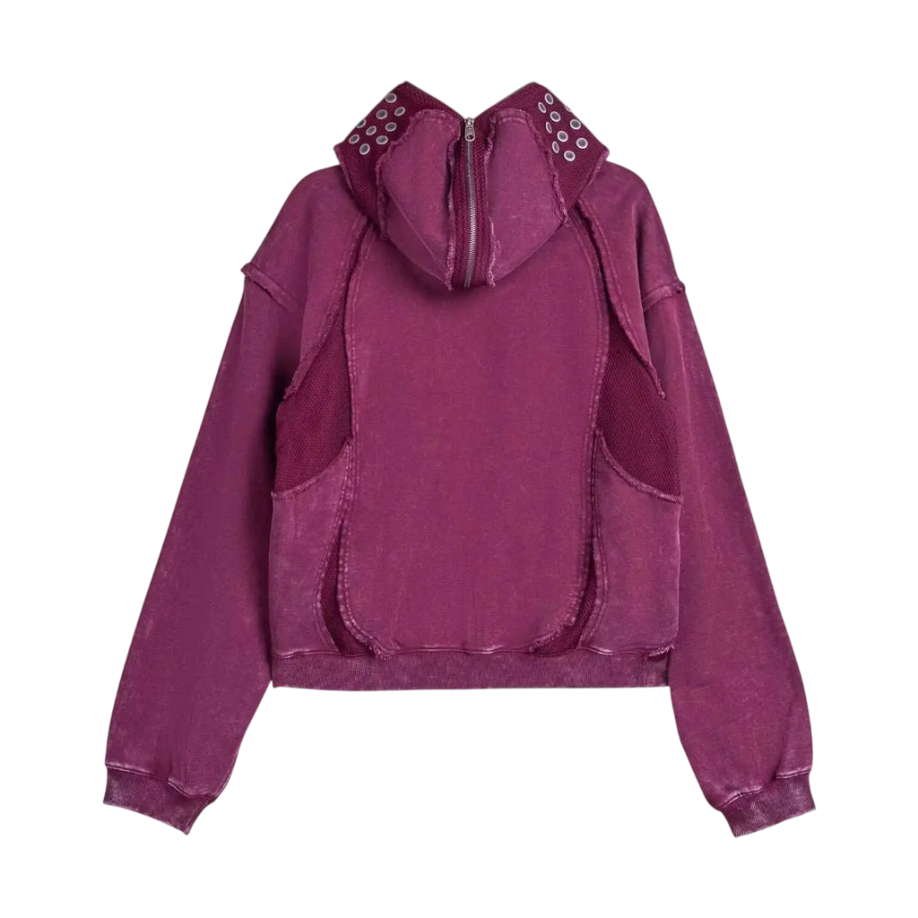 Adidas x Thug Club Teamgeist Zip Up Hoodie Maroon