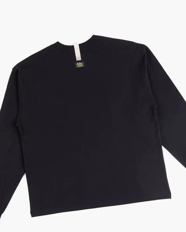 Advisory Board Crystals 123 Long Sleeve Pocket T-Shirt Anthracite Black - M