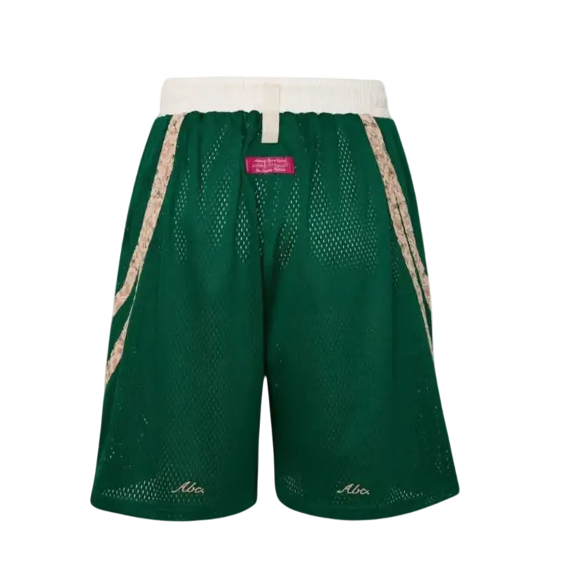 Advisory Board Crystals Green Juxtaposition Mesh Shorts - L