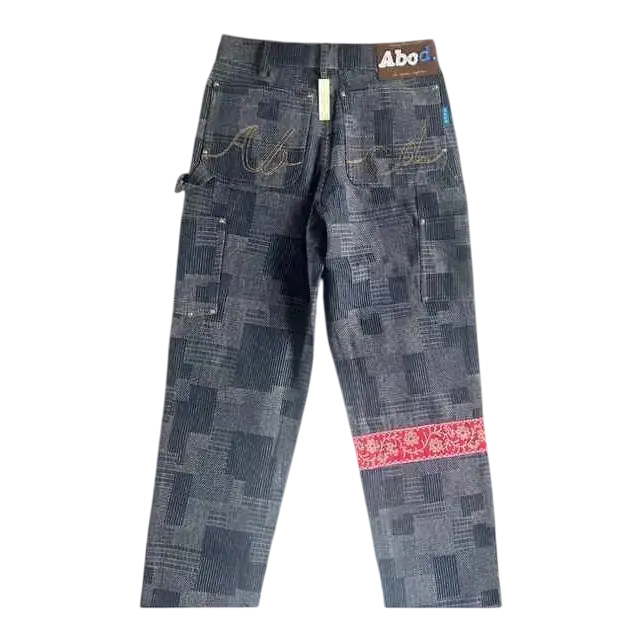 Advisory Board Crystals Rivet Patchwork Double Knee Denim - 30