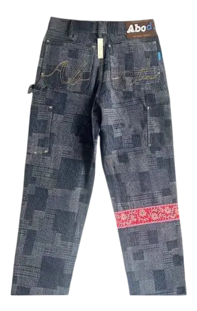 Advisory Board Crystals Rivet Patchwork Double Knee Denim - 30