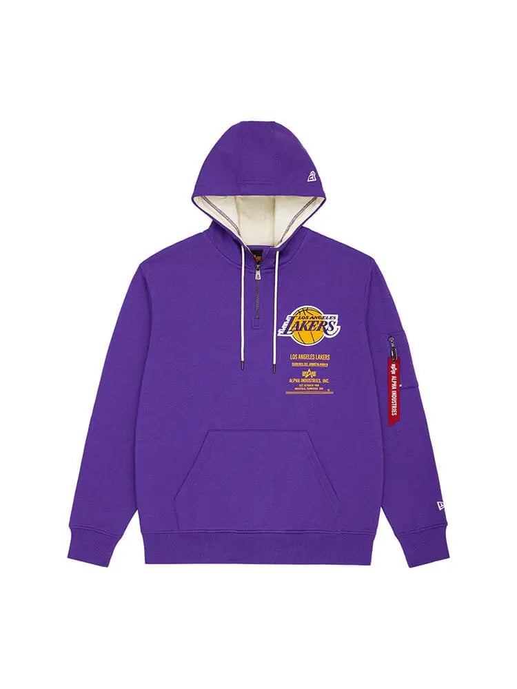 Alpha Industries x New Era LA Lakers Purple Hoodie - M