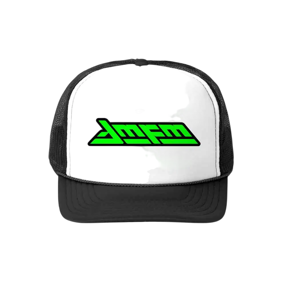 AMFM Snapback Trucker Hat Black White Green - One size