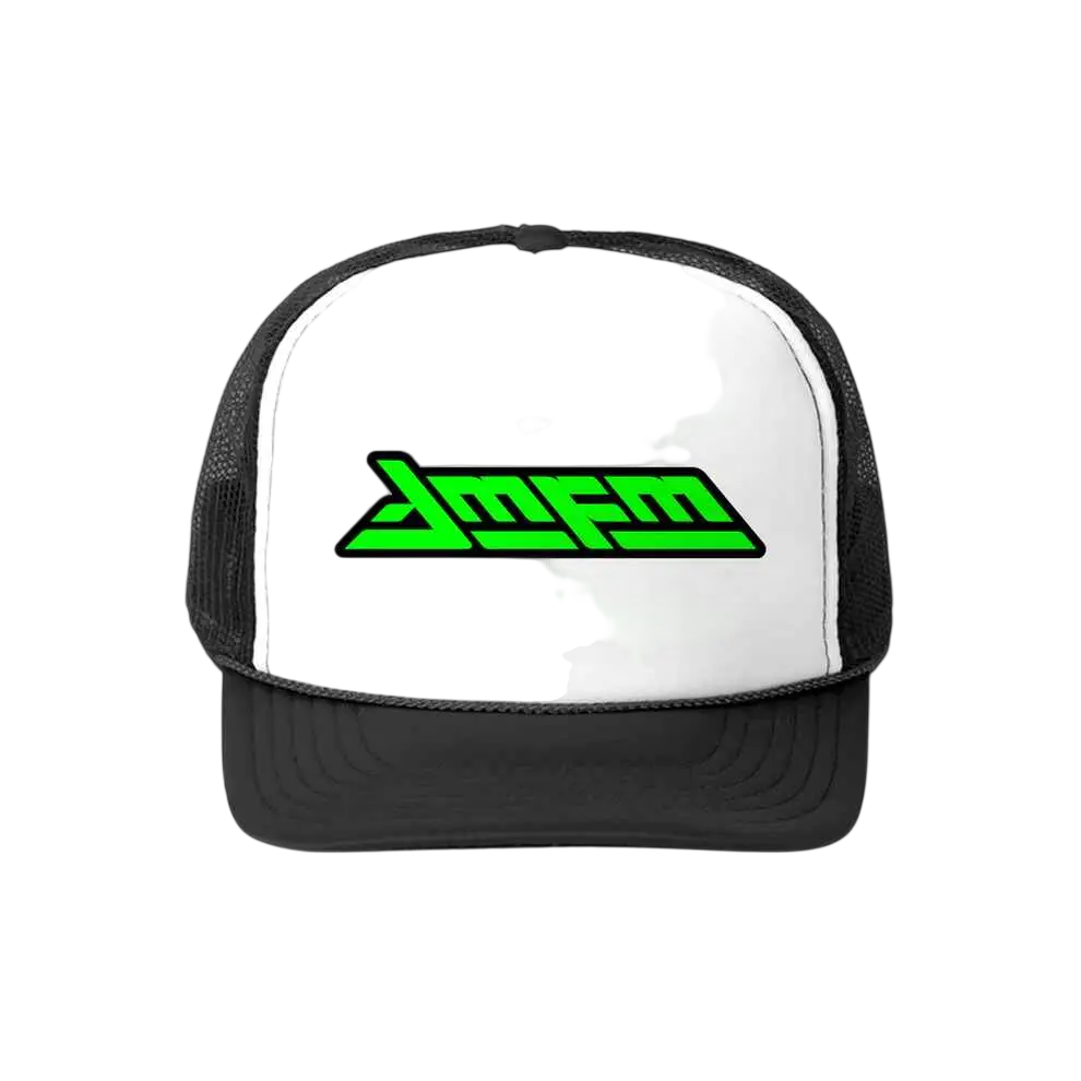 AMFM Snapback Trucker Hat Black White Green - One size