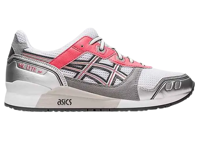 Asics Gel-Lyte III OG white sienna sneaker in white gray and pink with mesh and synthetic overlays