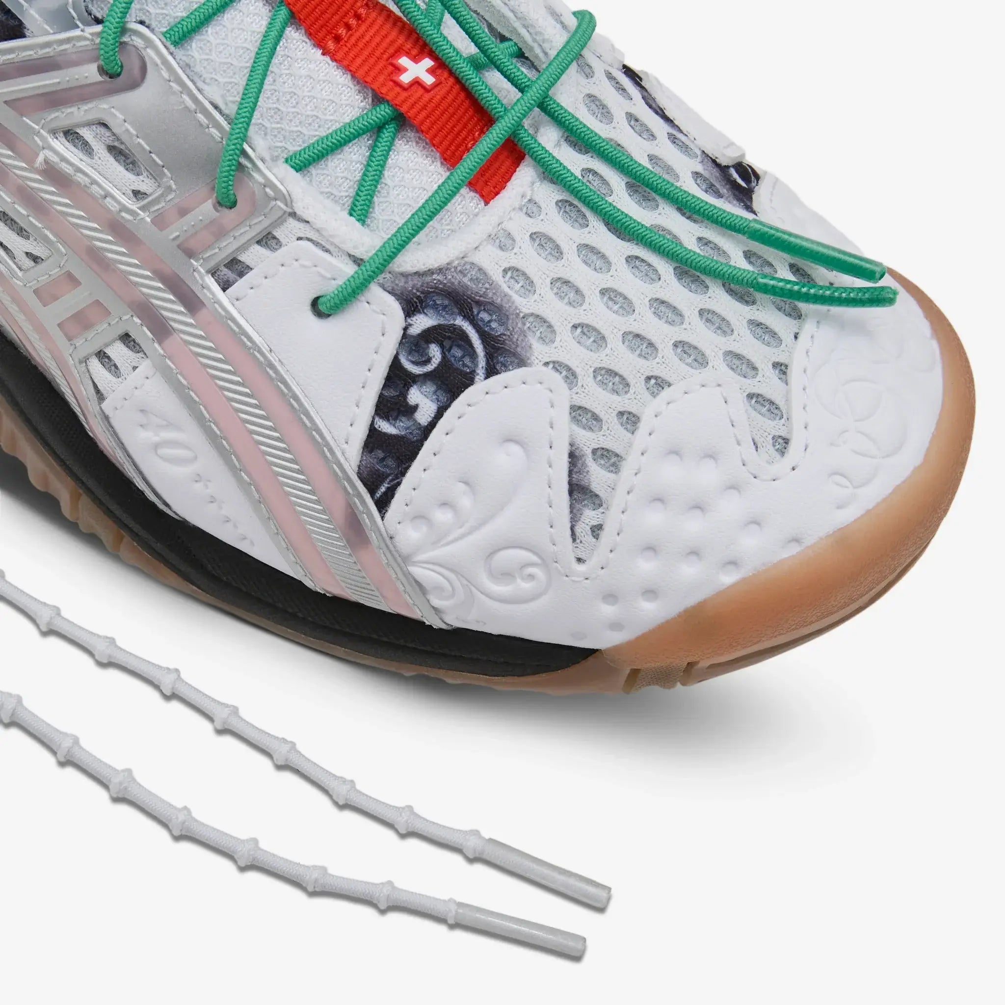 ASICS Gel-Resolution 5 Little Tokyo Table Tennis White Red Size 10.5