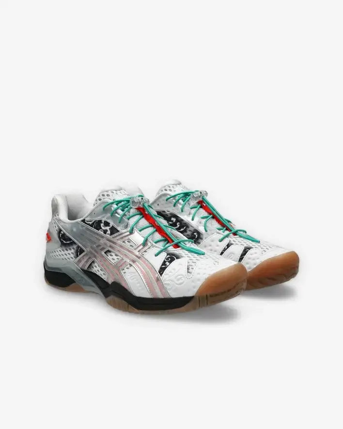 ASICS Gel-Resolution 5 Little Tokyo Table Tennis White Red Size 10.5
