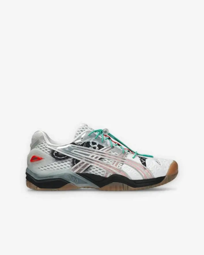 ASICS Gel-Resolution 5 Little Tokyo Table Tennis White Red Size 10.5