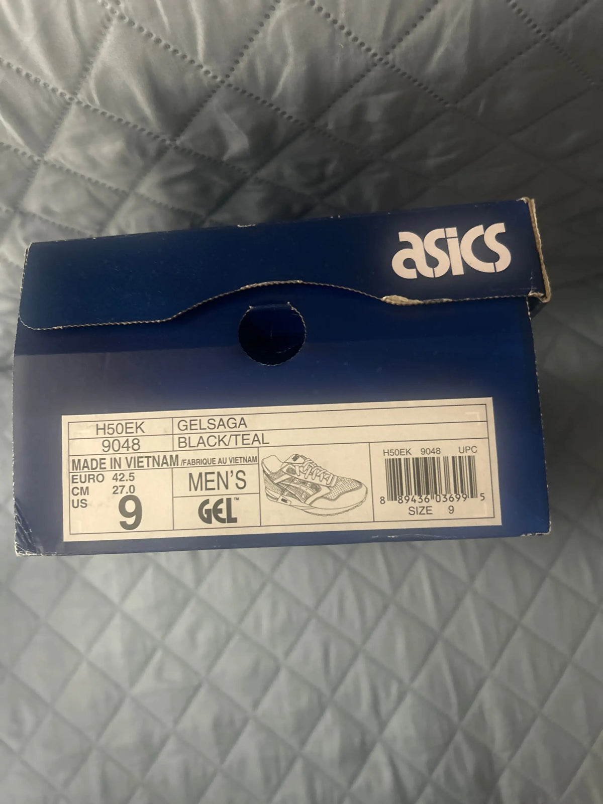 ASICS Gel-Saga Diamond Supply Co x Ronnie Fieg Aqua Blue Black Size 9