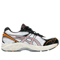 White asics gt 2160 bleach kurosaki ichigo running shoe with breathable mesh upper and black orange accents