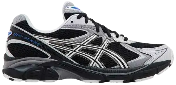 Asics GT 2160 JJJJound inverted blue black and silver running shoe with mesh upper white laces and cushioned sole