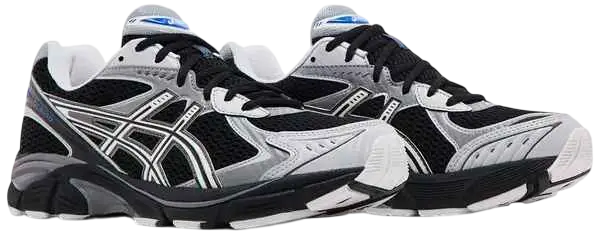 Black and silver asics gt 2160 jjjjound inverted blue running shoes with mesh upper white laces and textured sole