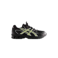 Asics x kith gel nimbus 10.1 black running shoe with neon green and pure silver side accents for performance use