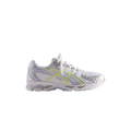 Asics x kith gel nimbus 10.1 white pure silver running shoe with white and neon green mesh upper and textured sole