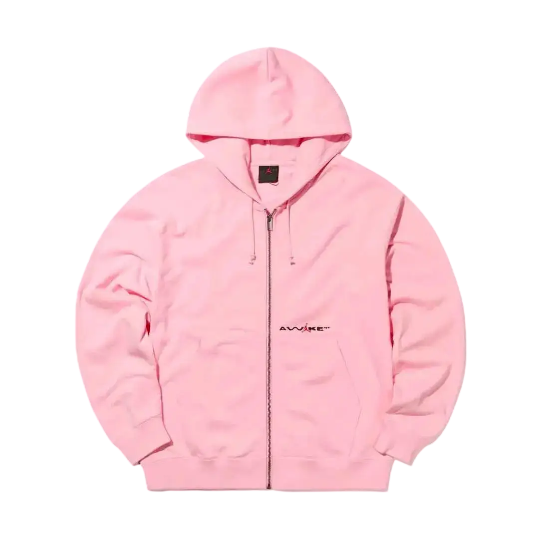 Awake NY Jordan Zip Up Hoodie Pink - L