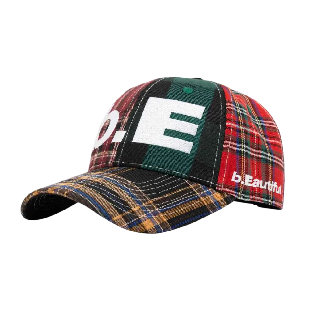 b.Eautiful b.E Hat Mix Plaid