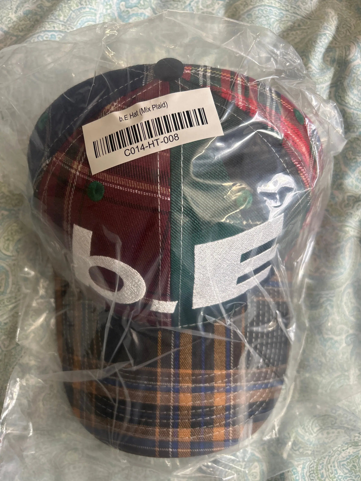 b.Eautiful b.E Hat Mix Plaid