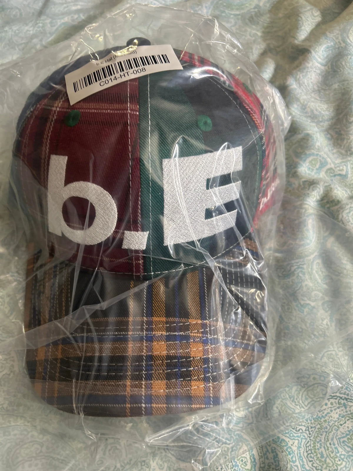 b.Eautiful b.E Hat Mix Plaid