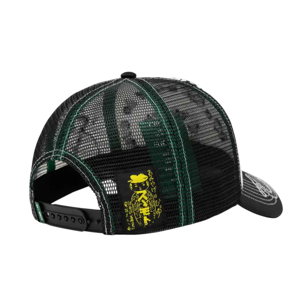 b.Eautiful b.i Foam Trucker Hat Black Satin/Ants