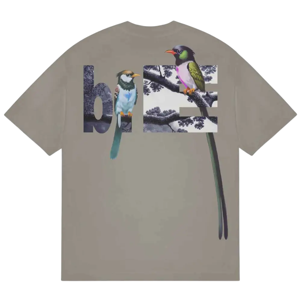 b.Eautiful Bird Watching T-shirt Mushroom - M