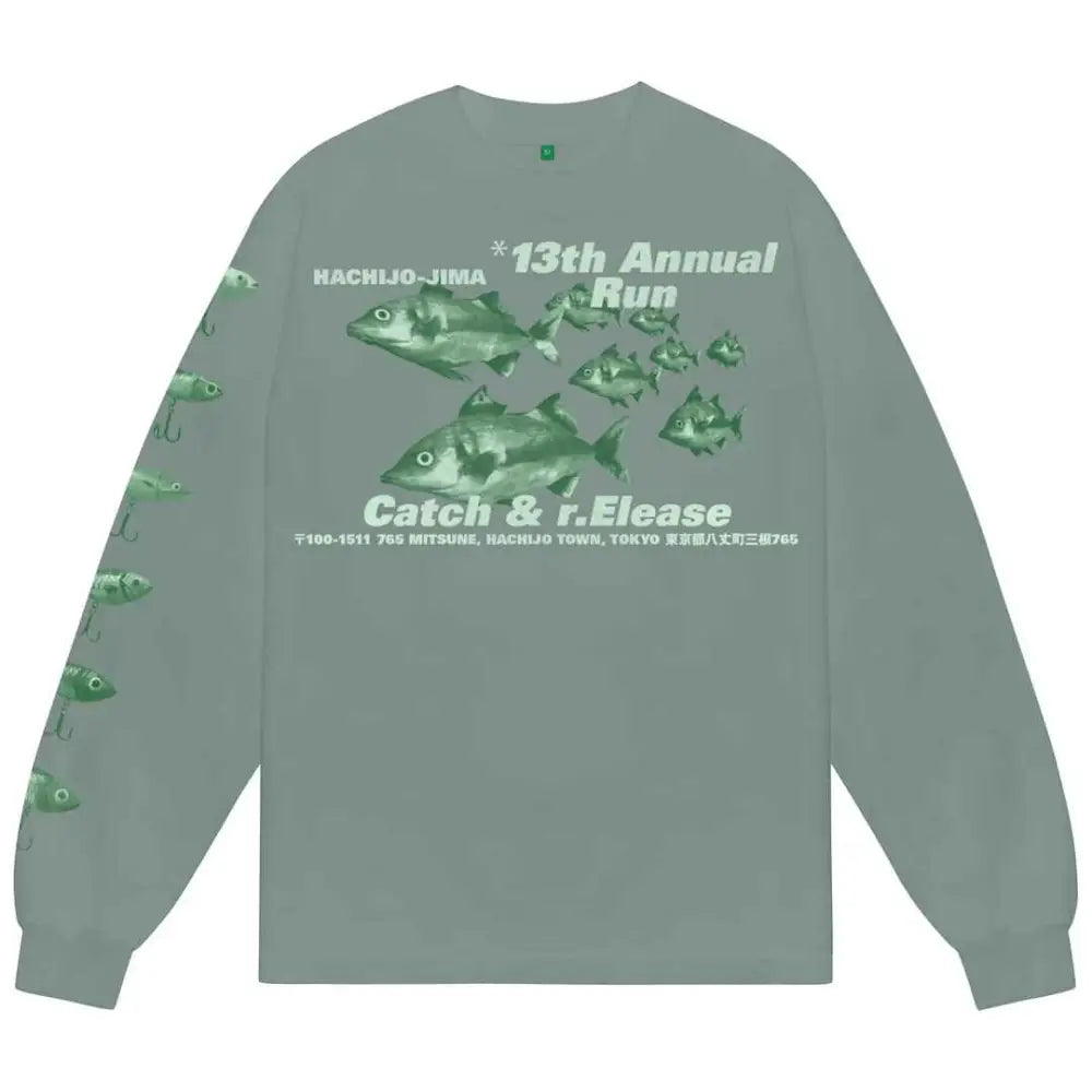 b.Eautiful Catch and Release Long Sleeve Green - M