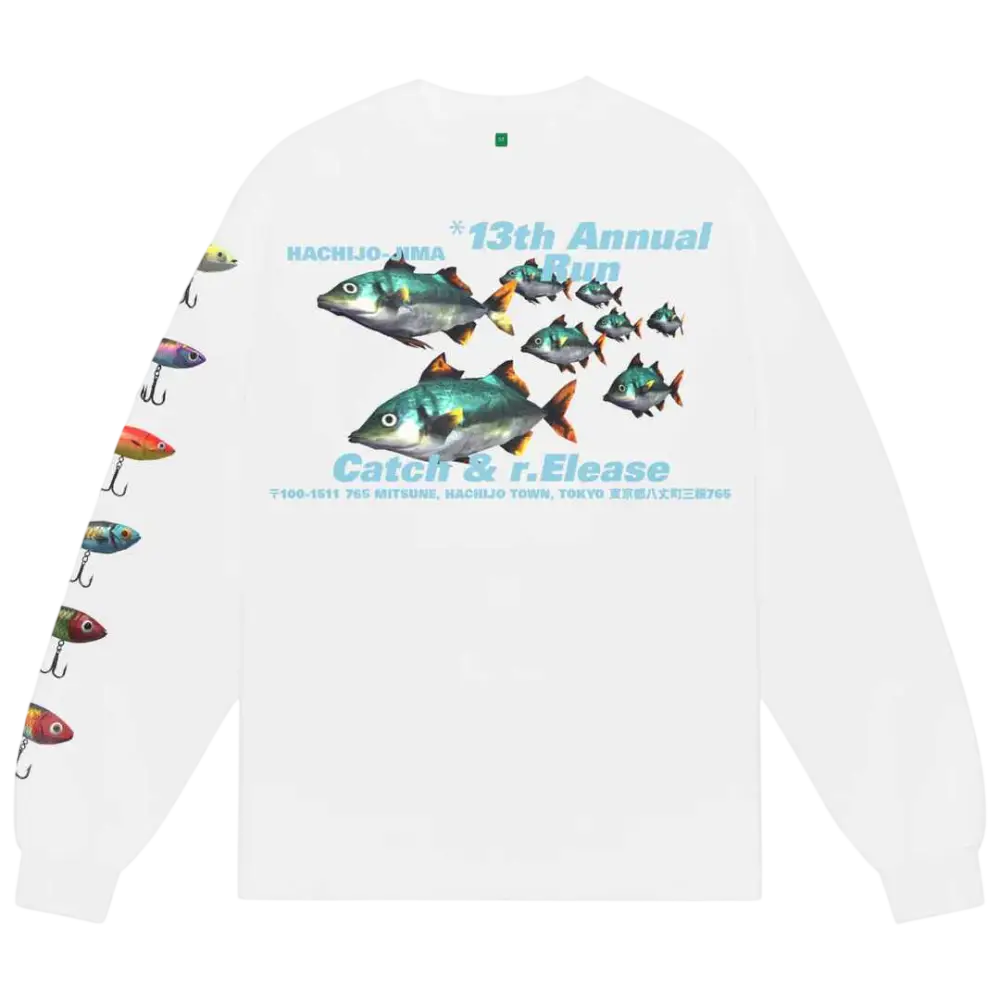 b.Eautiful Catch and Release Long Sleeve Tee White - M