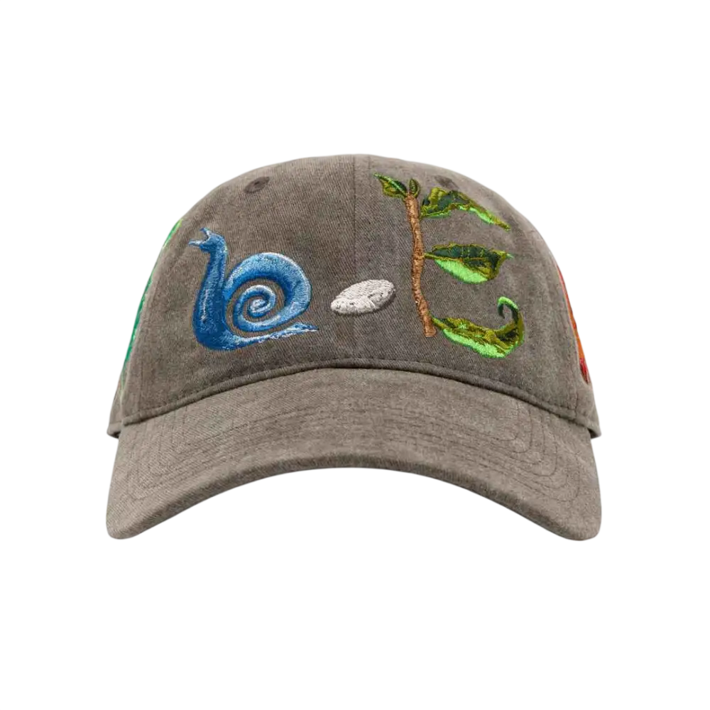 b.Eautiful Critters 6 Panel Hat Washed Brown