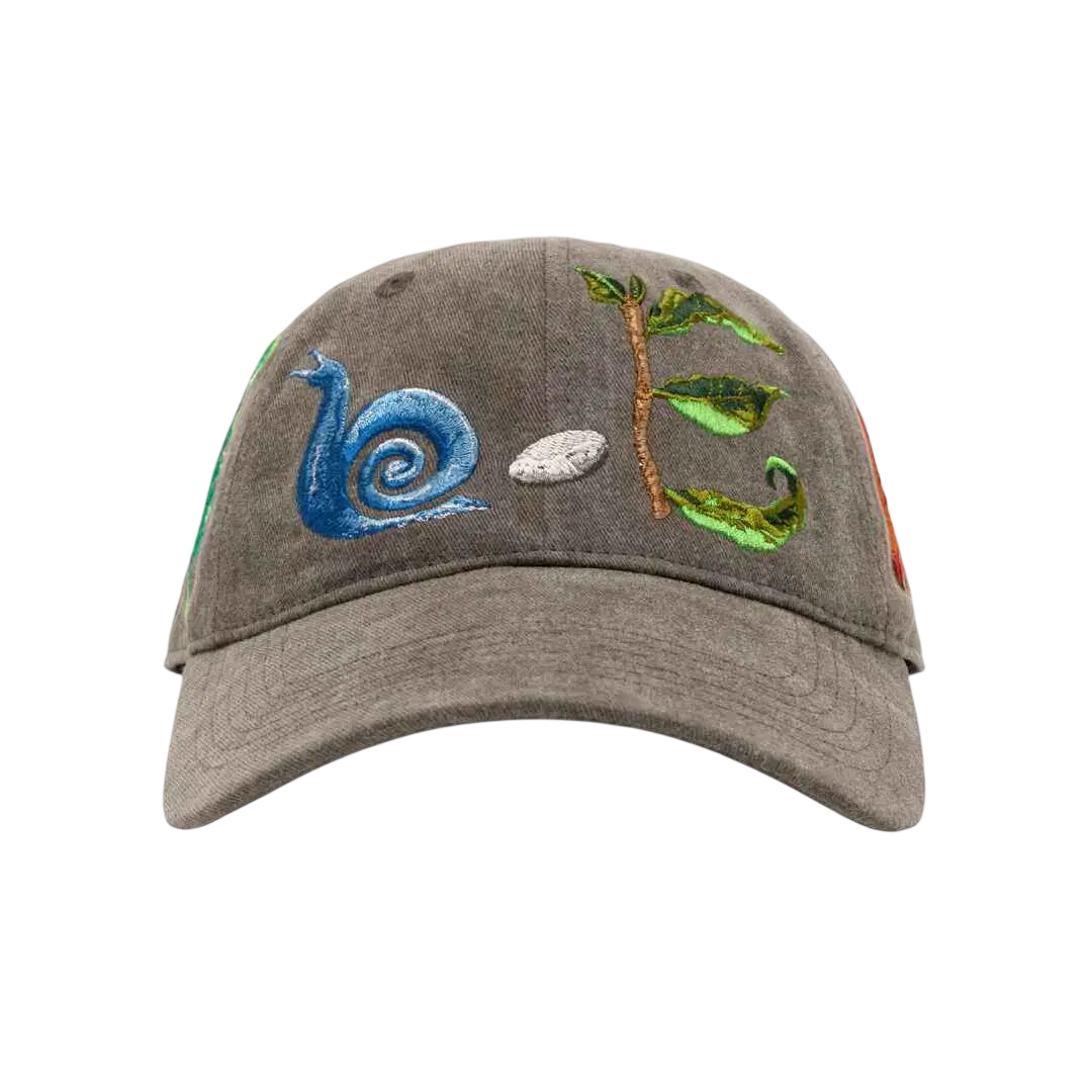 b.Eautiful Critters 6 Panel Hat Washed Brown