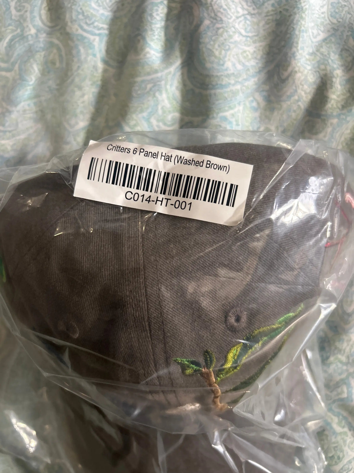 b.Eautiful Critters 6 Panel Hat Washed Brown