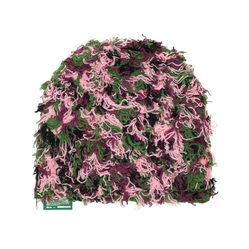 b.Eautiful Reversible Camo Beanie Purple/Green