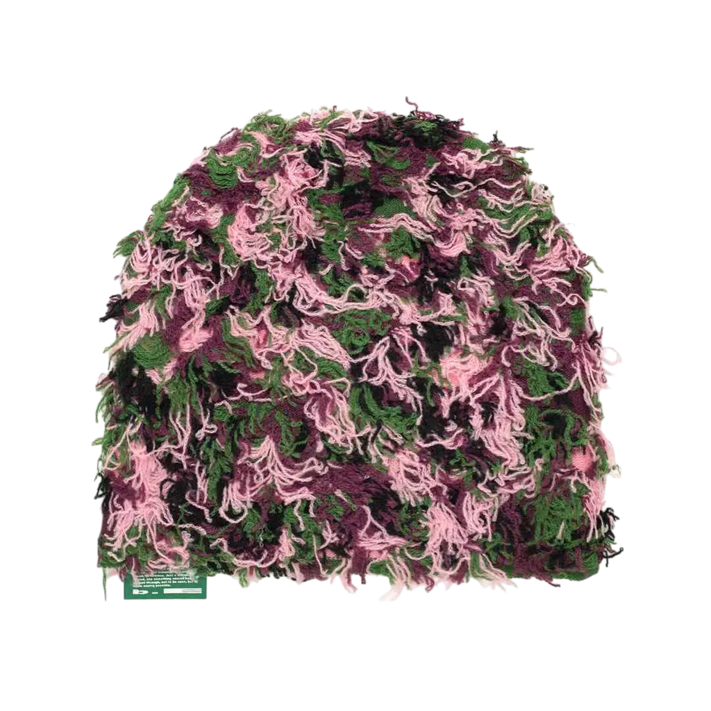 b.Eautiful Reversible Camo Beanie Purple/Green