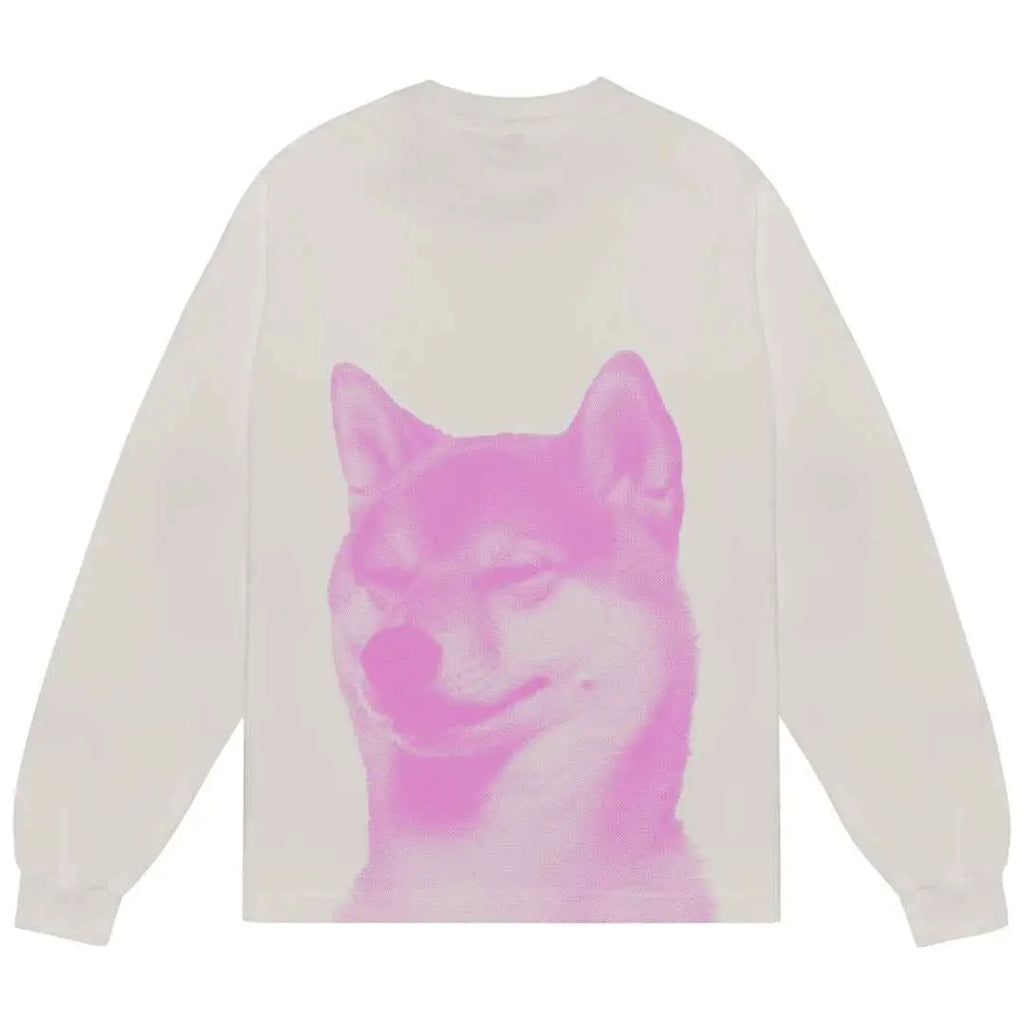 b.Eautiful Shiba Long Sleeve Cement - M